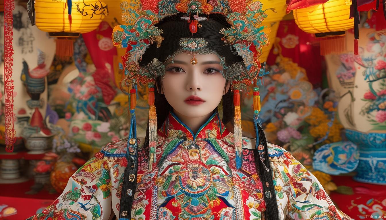 非遗元素变妆：40秒，掌控你的视觉盛宴🎨✨